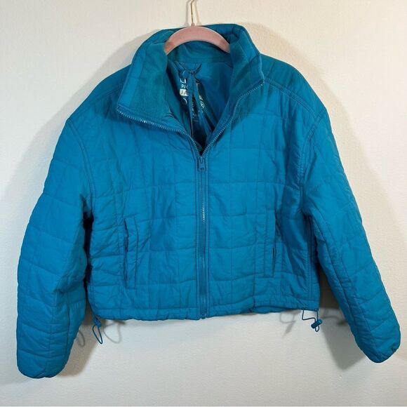 Love Tree Women’s Teal Blue Packable Lightweight Puffer Jacket Medium - Picture 1 of 12